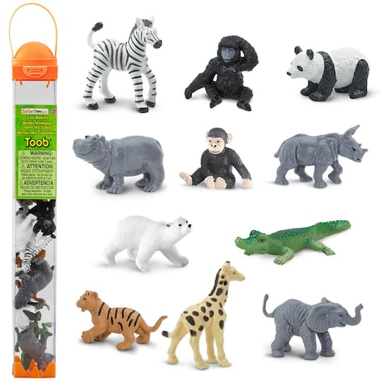 12 Pack: Safari Ltd® TOOBS® Zoo Babies Set